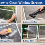 how to clean window screens