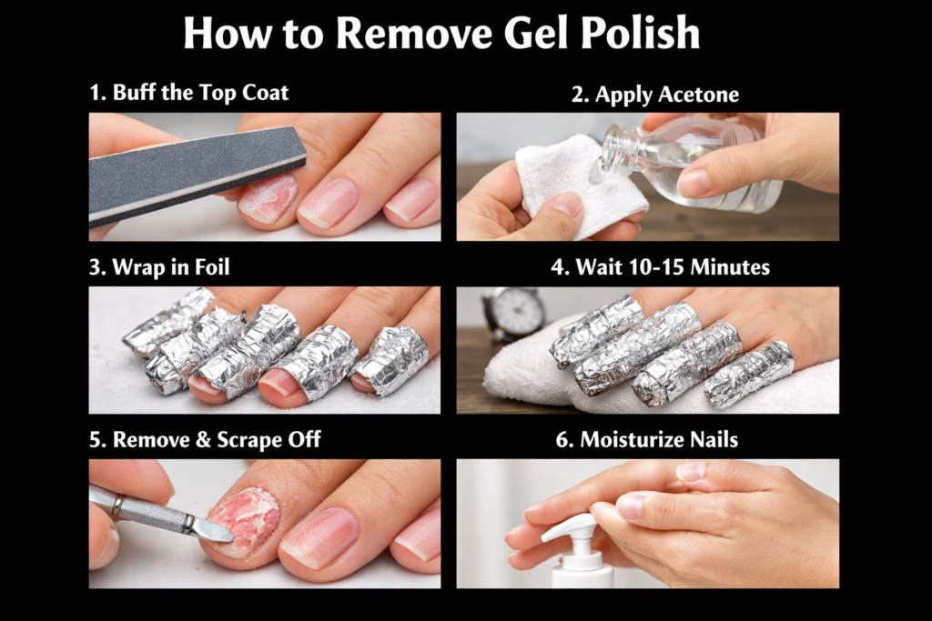 how to remove gel polish