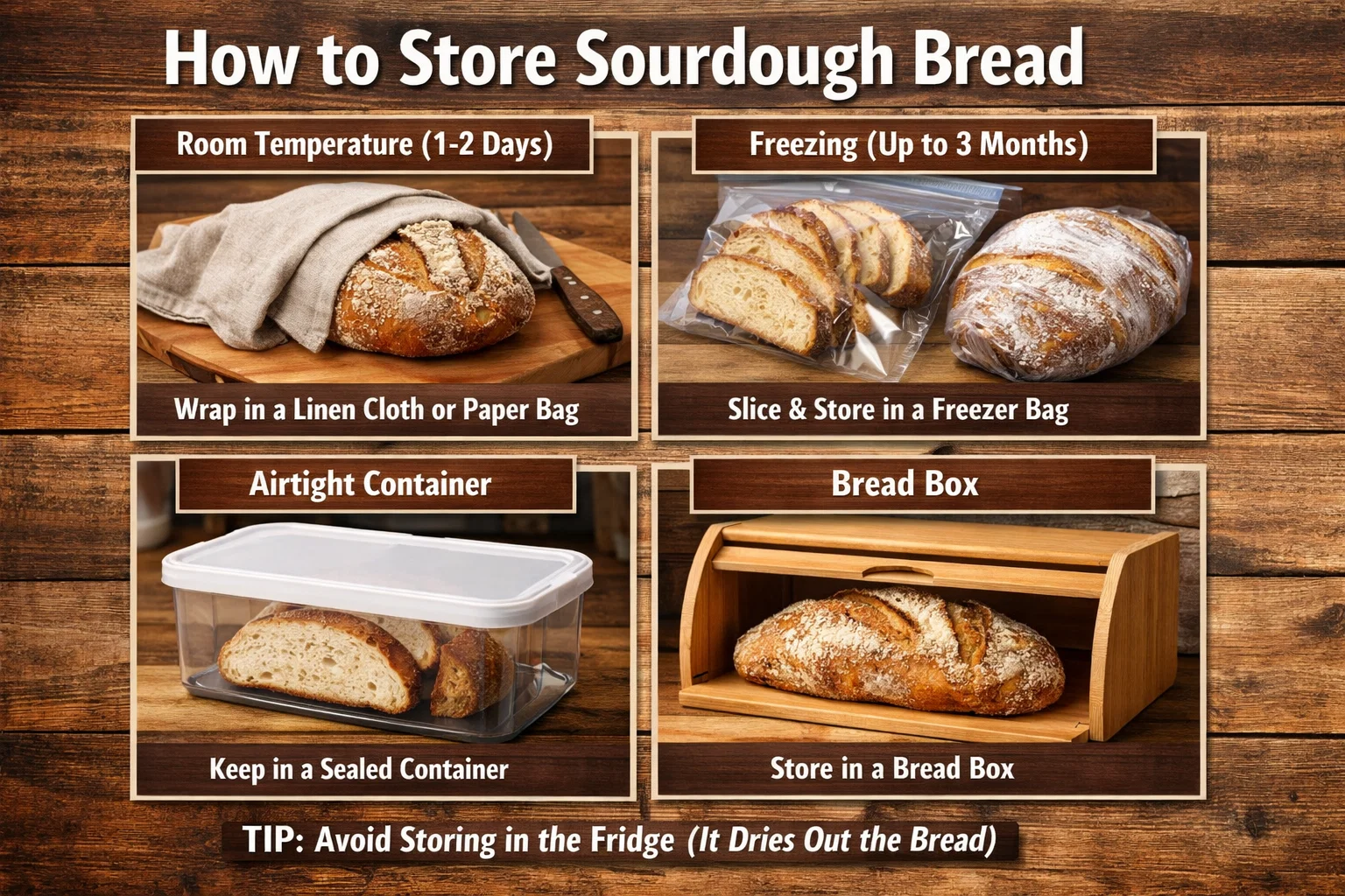 how to store sourdough bread
