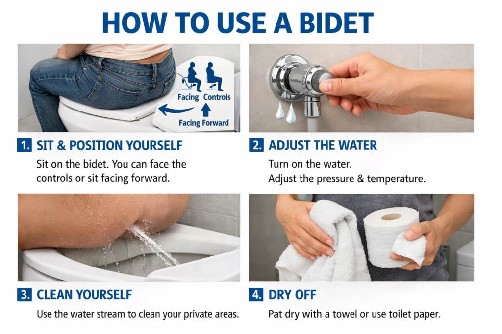 how to use a bidet