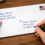 how to write from address and to address on envelope