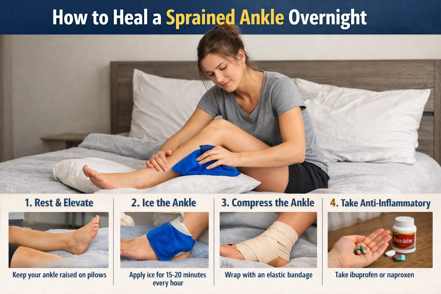 how to heal a sprained ankle overnight