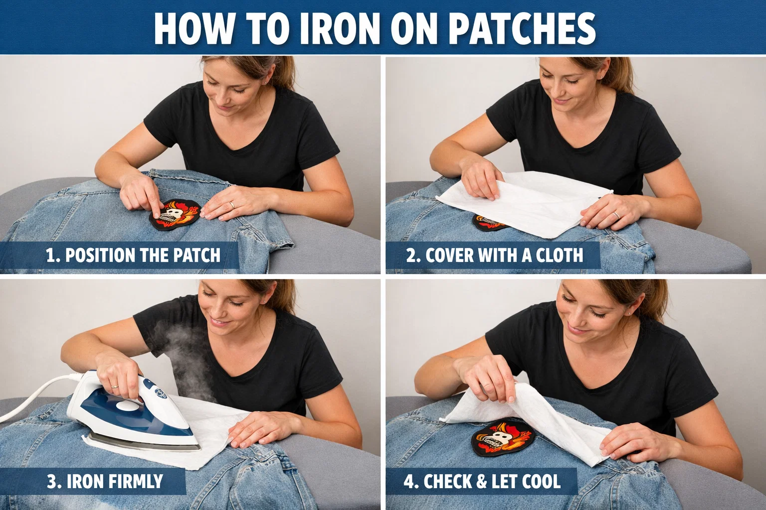how to iron on patches