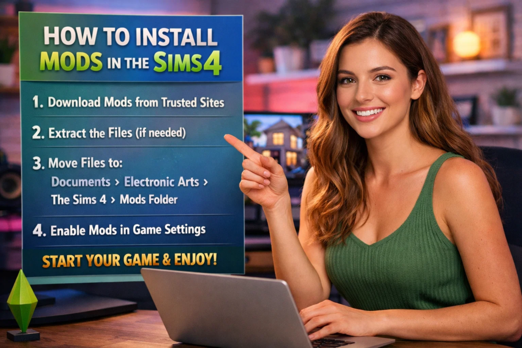 how to instal mods sims 4