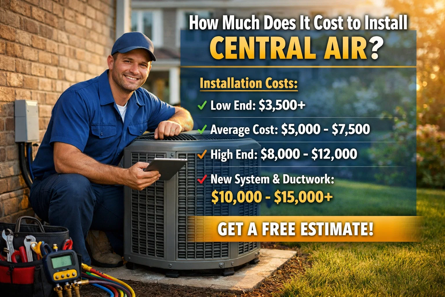 how much does it cost to instal central air
