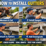 how to instal gutters