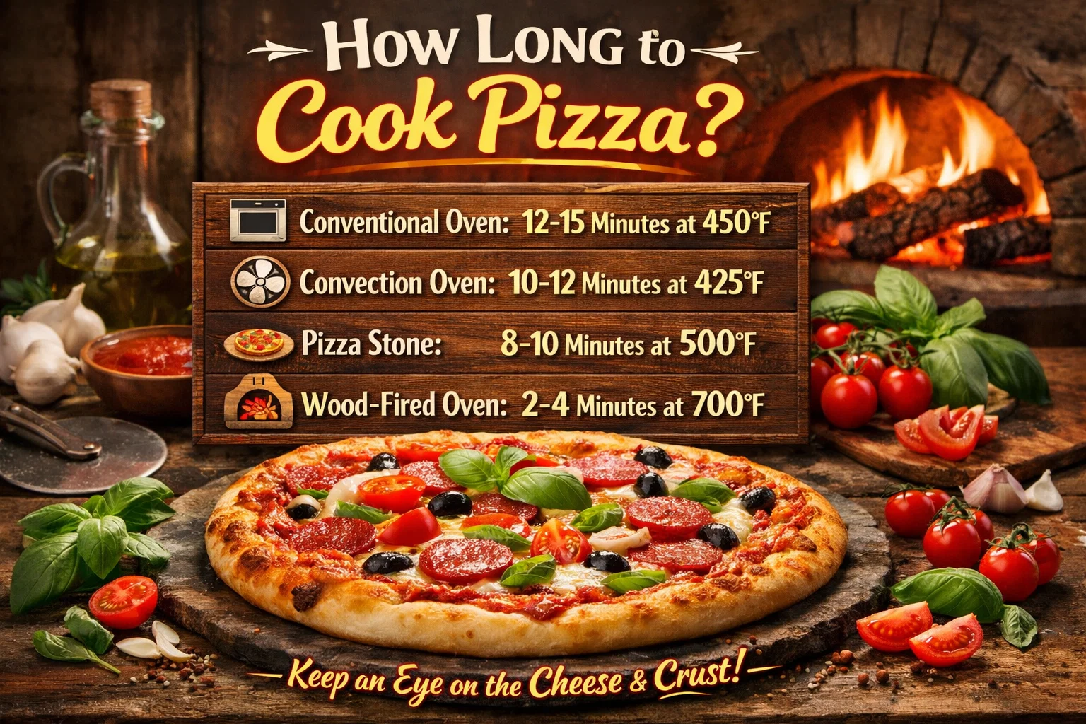 how long to cook pizza