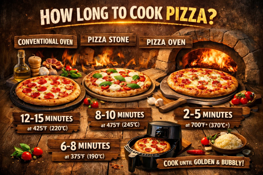 how long to cook pizza