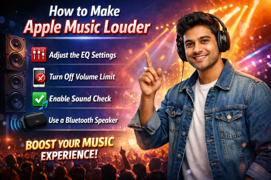 how to make apple music louder