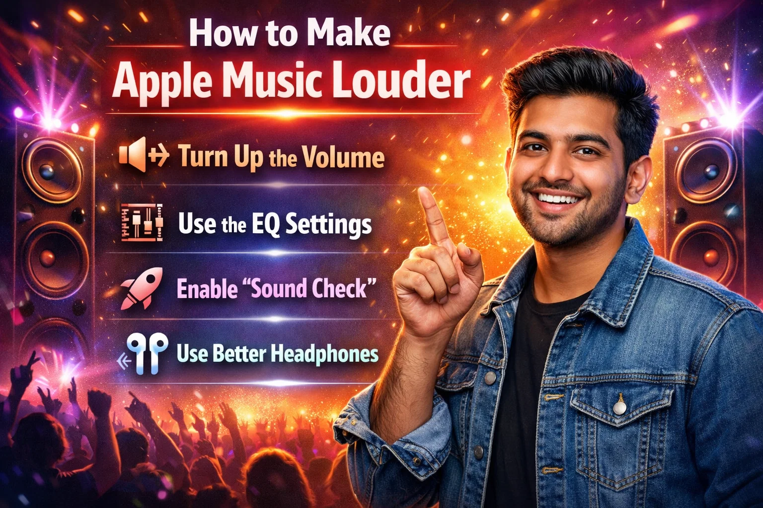 how to make apple music louder