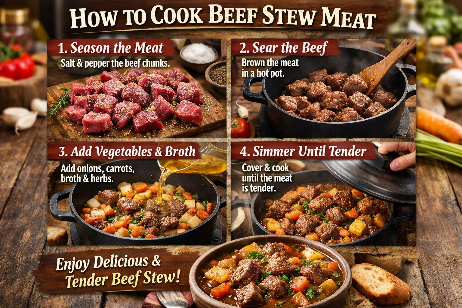 how to cook beef stew meat