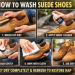 how to wash suede shoes