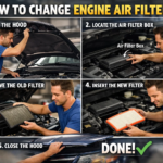 how to change engine air filter
