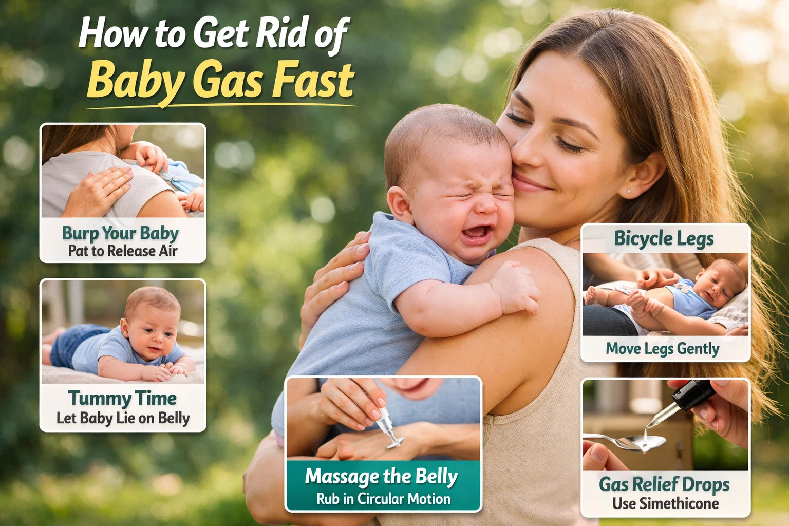 how to get rid of baby gas fast