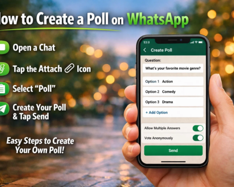 how to create a poll on whatsapp