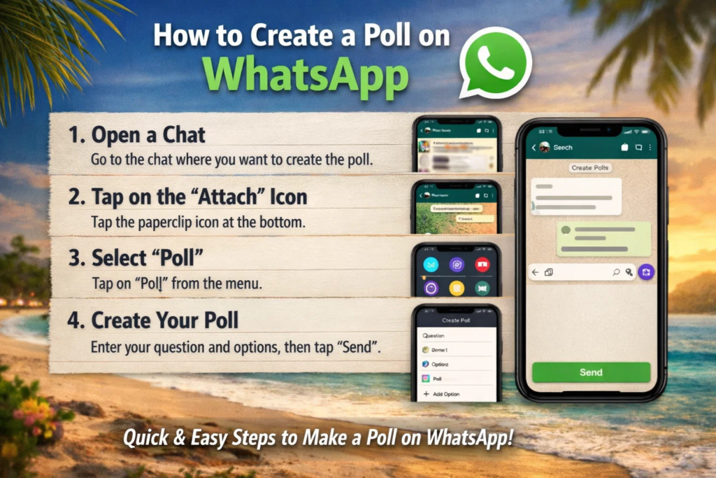 how to create a poll on whatsapp