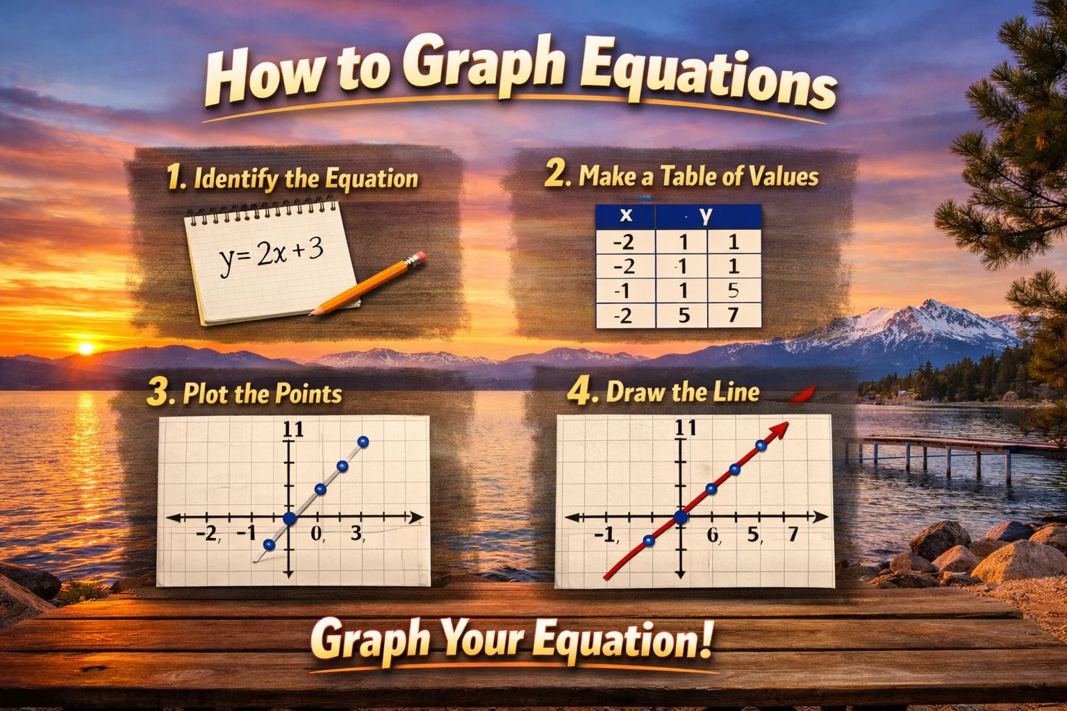 how to graph equations