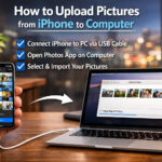 how to upload pictures from iphone to computer