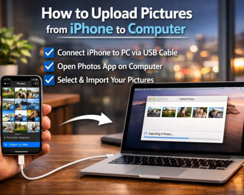 how to upload pictures from iphone to computer