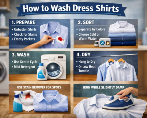 how to wash dress shirts