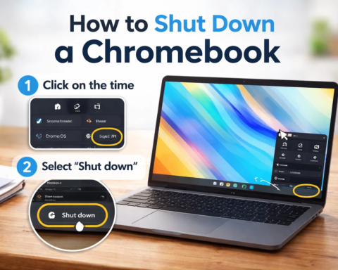 how to shut down chromebook