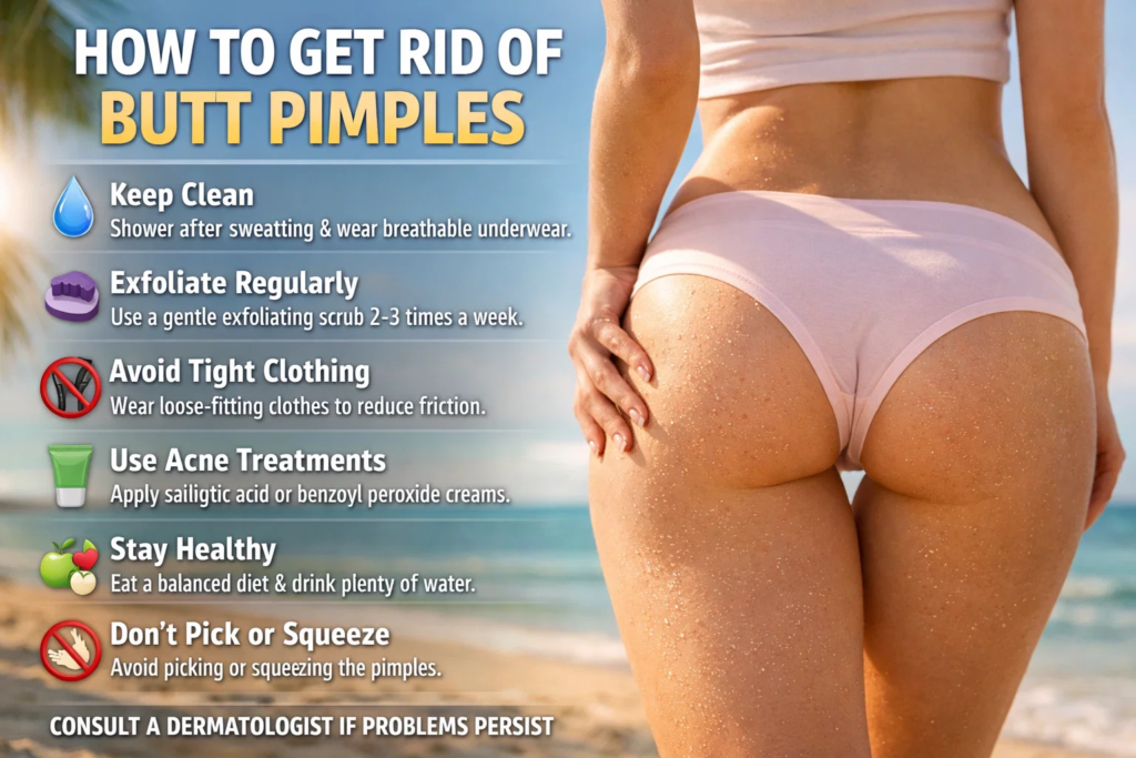how to get rid of butt pimples