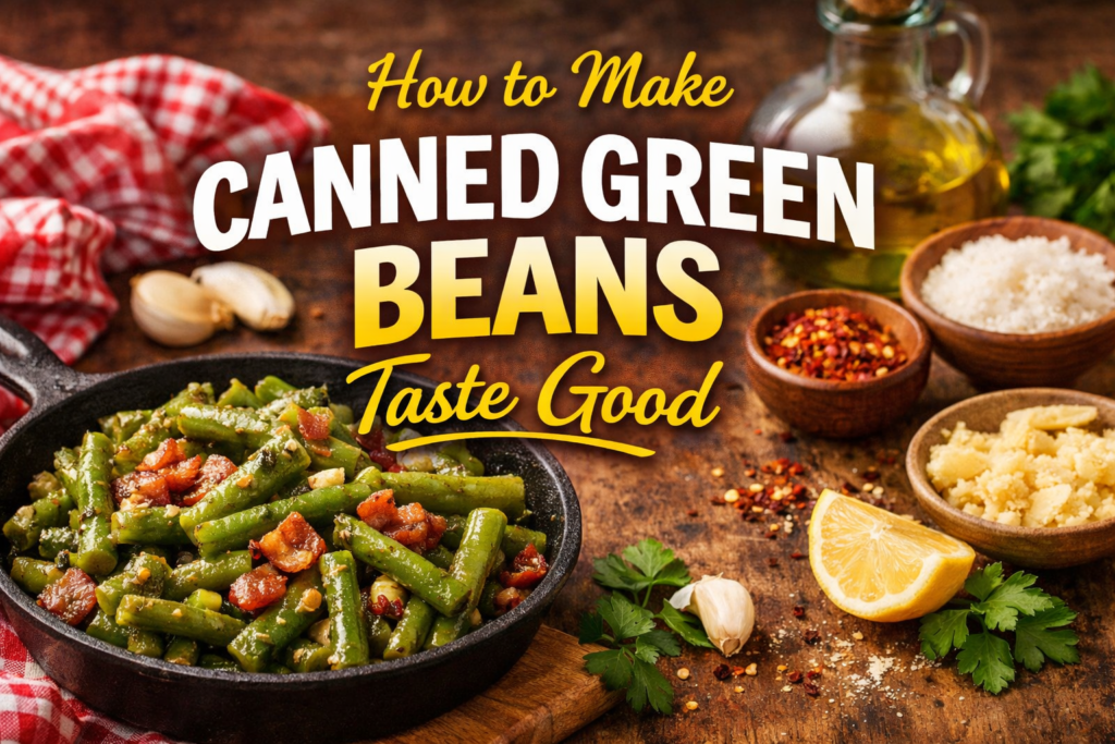 how to make canned green beans taste good