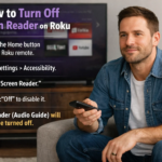how to turn off screen reader on roku