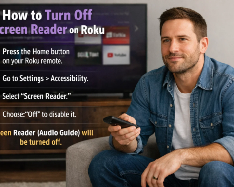 how to turn off screen reader on roku