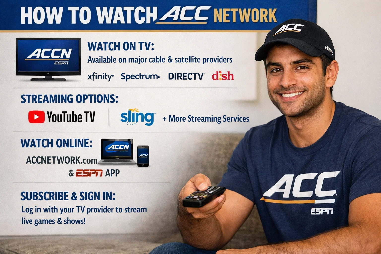 how to watch acc network