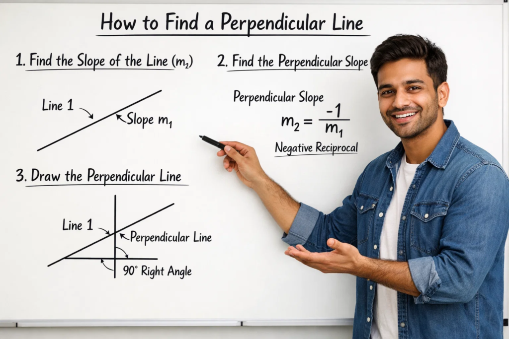 how to find a perpendicular line