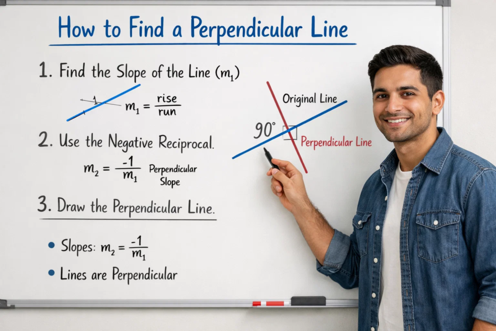 how to find a perpendicular line