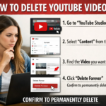 how to delete youtube videos