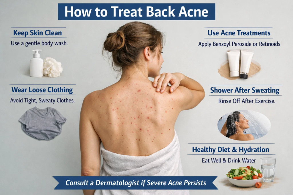 how to treat back acne