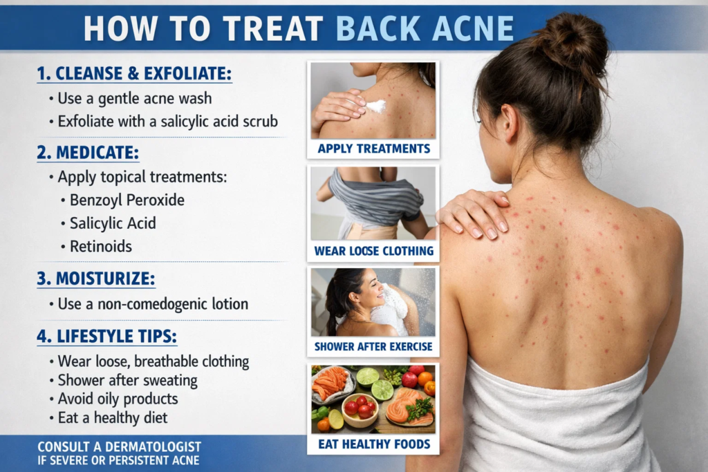 how to treat back acne