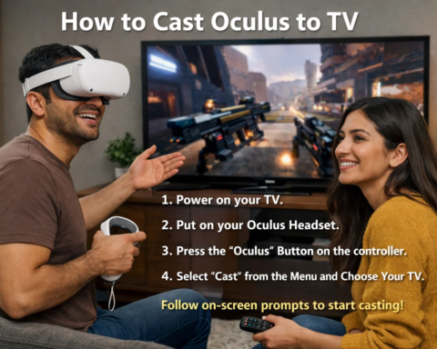 how to cast oculus to tv