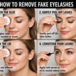 how to remove fake eyelashes