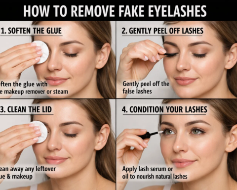 how to remove fake eyelashes
