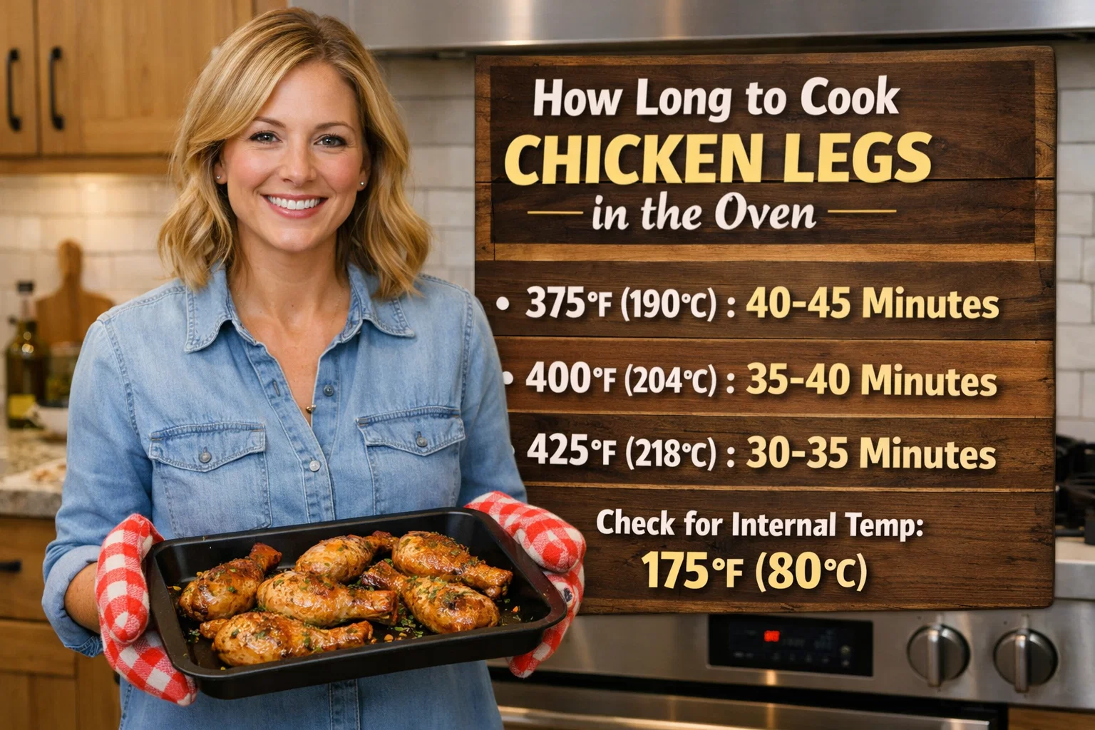 how long to cook chicken legs in the oven