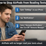how to stop airpods from reading texts