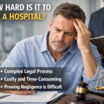 how hard is it to sue a hospital