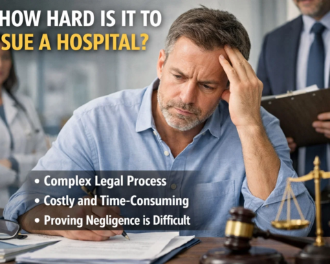 how hard is it to sue a hospital