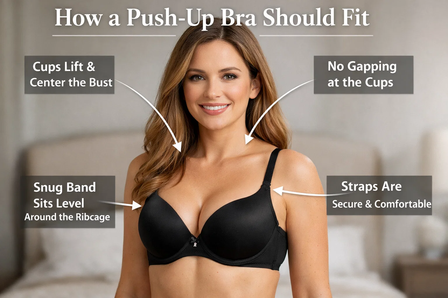 how is a push up bra supposed to fit