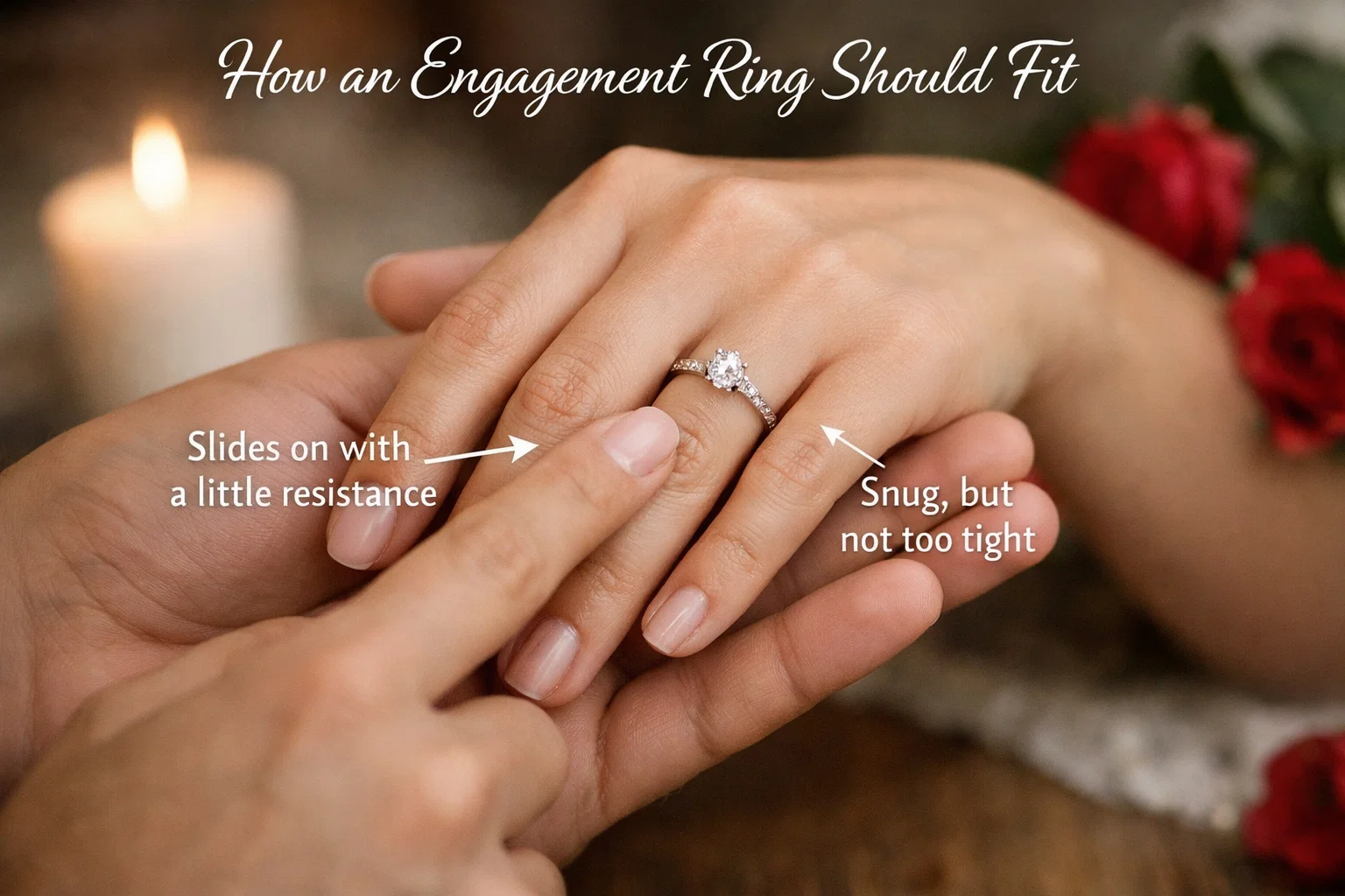 how is an engagement ring supposed to fit