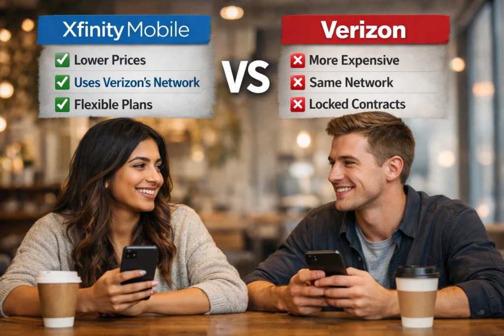 how is xfinity mobile compared to verizon