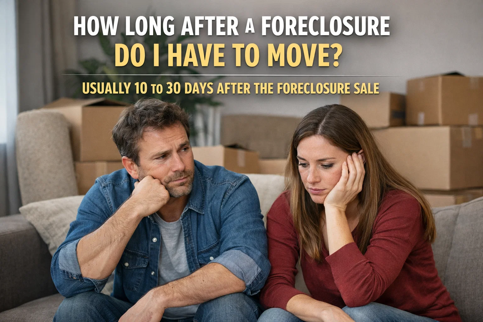 how long after a foreclosure do i have to move