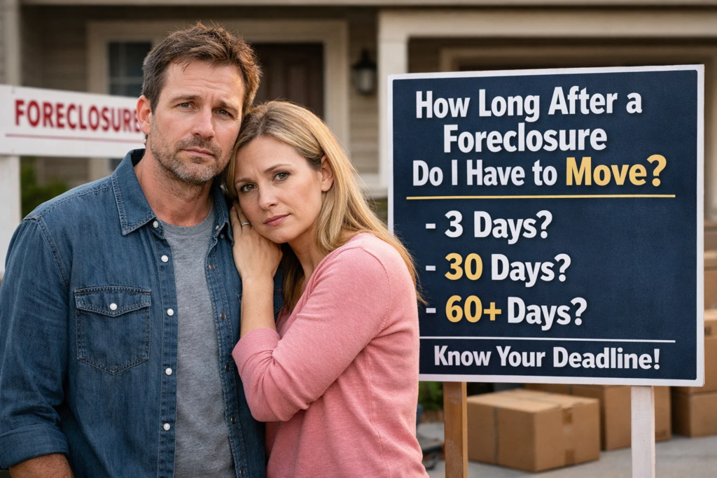 how long after a foreclosure do i have to move