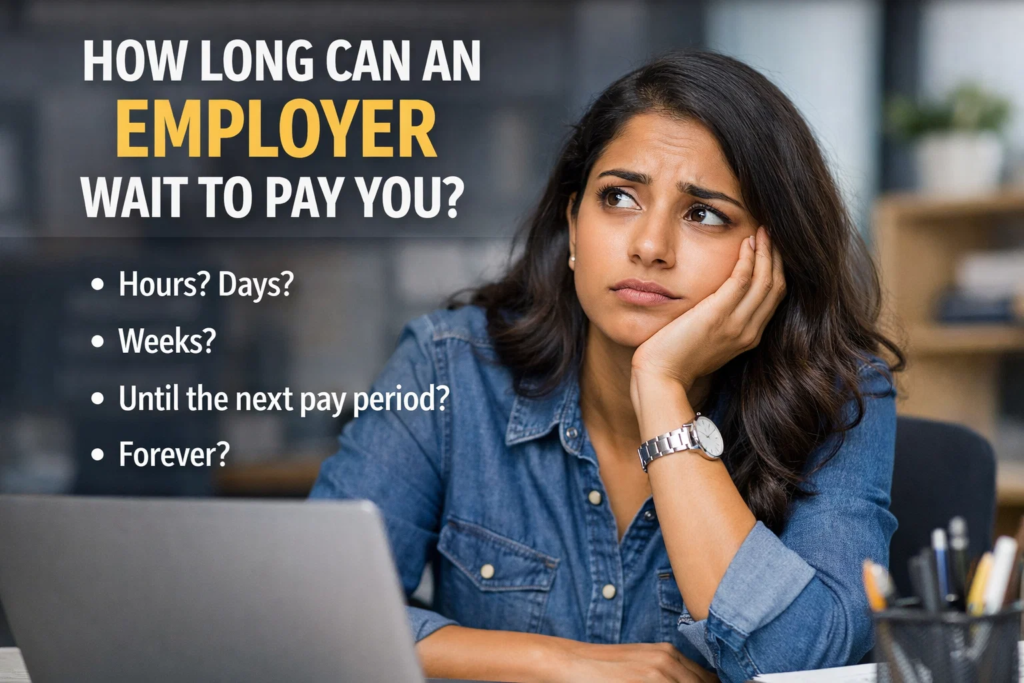 how long can an employer wait to pay you