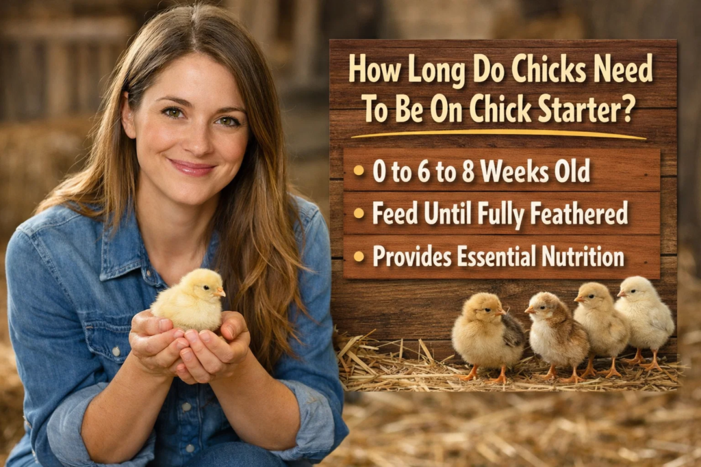 how long do chicks need to be on chick starter