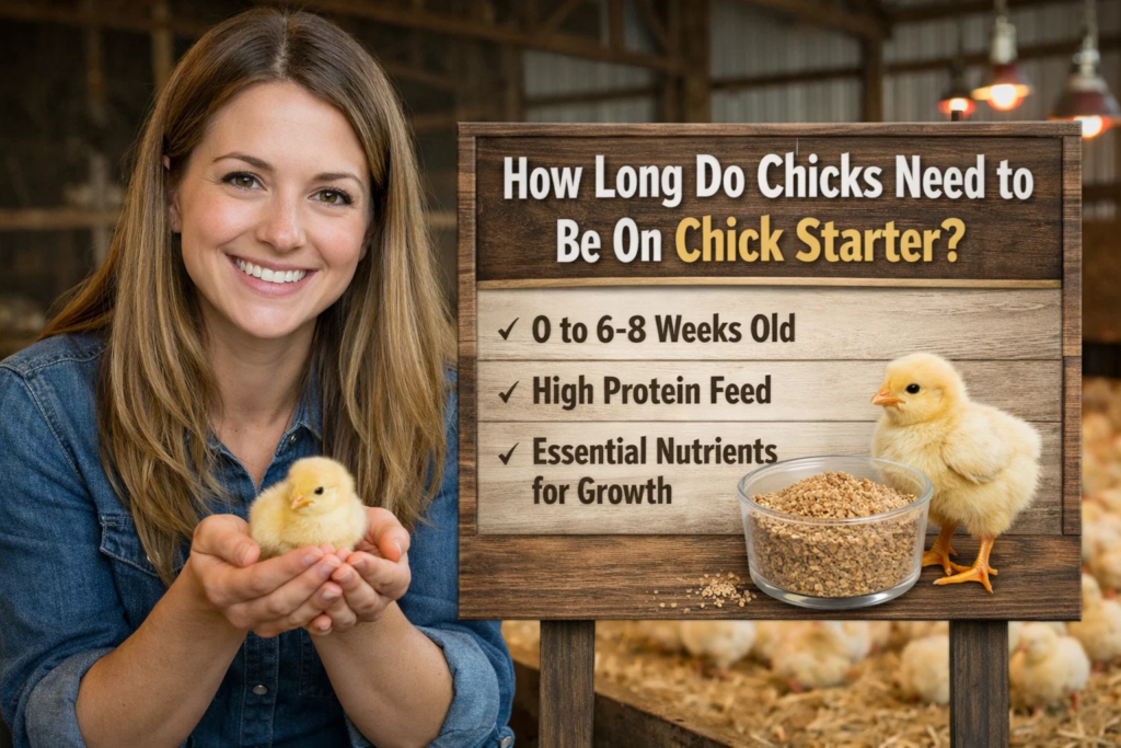 how long do chicks need to be on chick starter